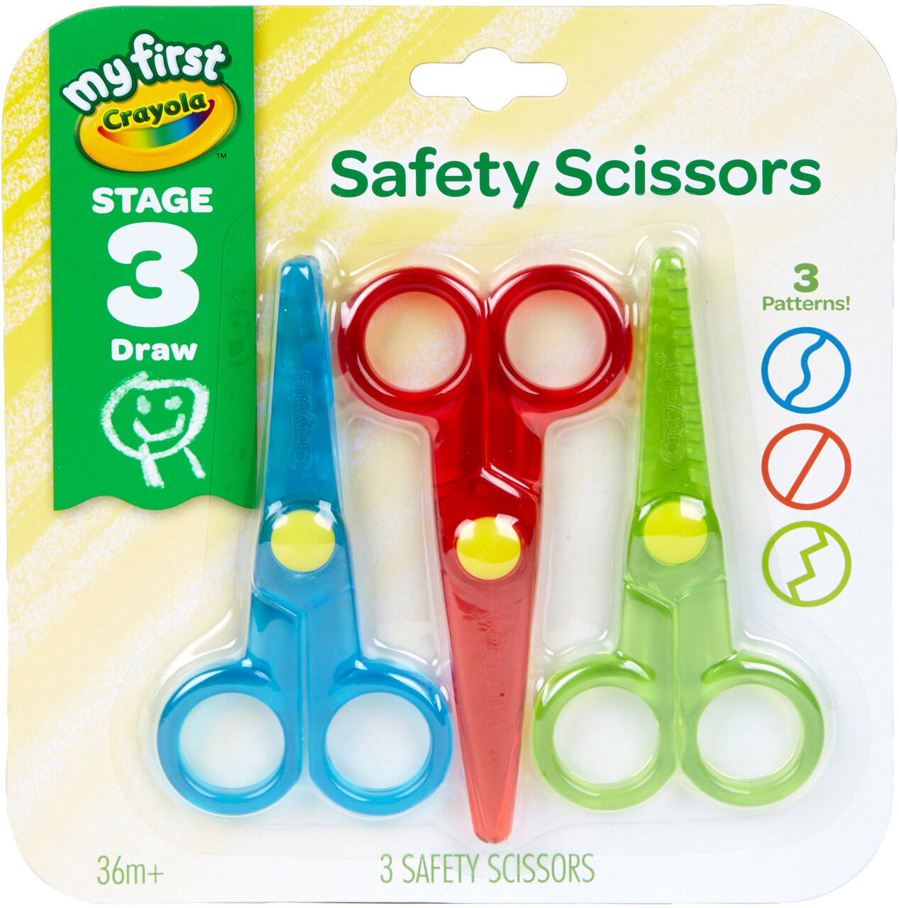 Multipack of 6 - Crayola My First Safety Scissors-3/Pkg